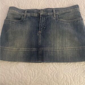 Just Cavalli Faded Blue Mini Skirt